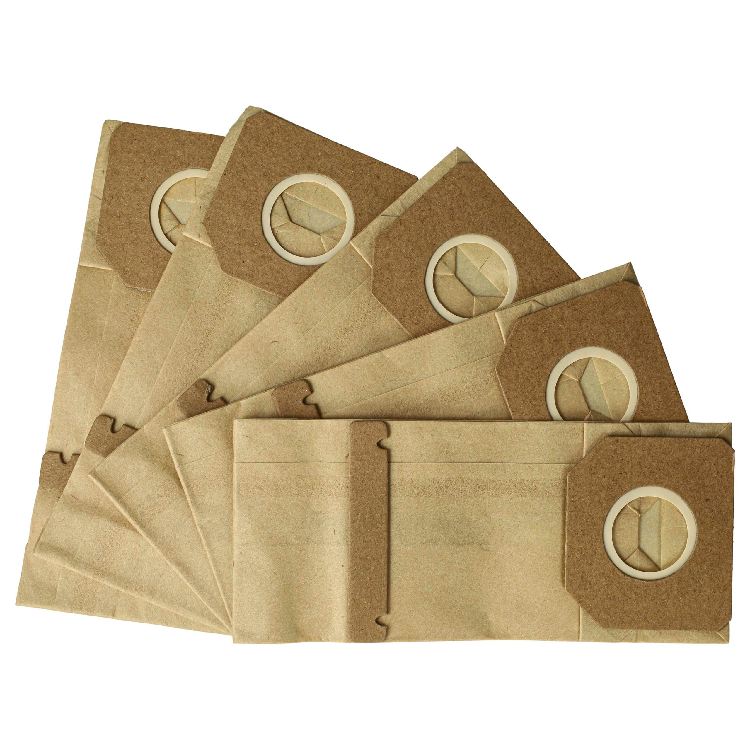 5x Filtro Turbo Compatível com Metabo 4007430425577 para Lixadora Orbital - Papel Dupla Camada