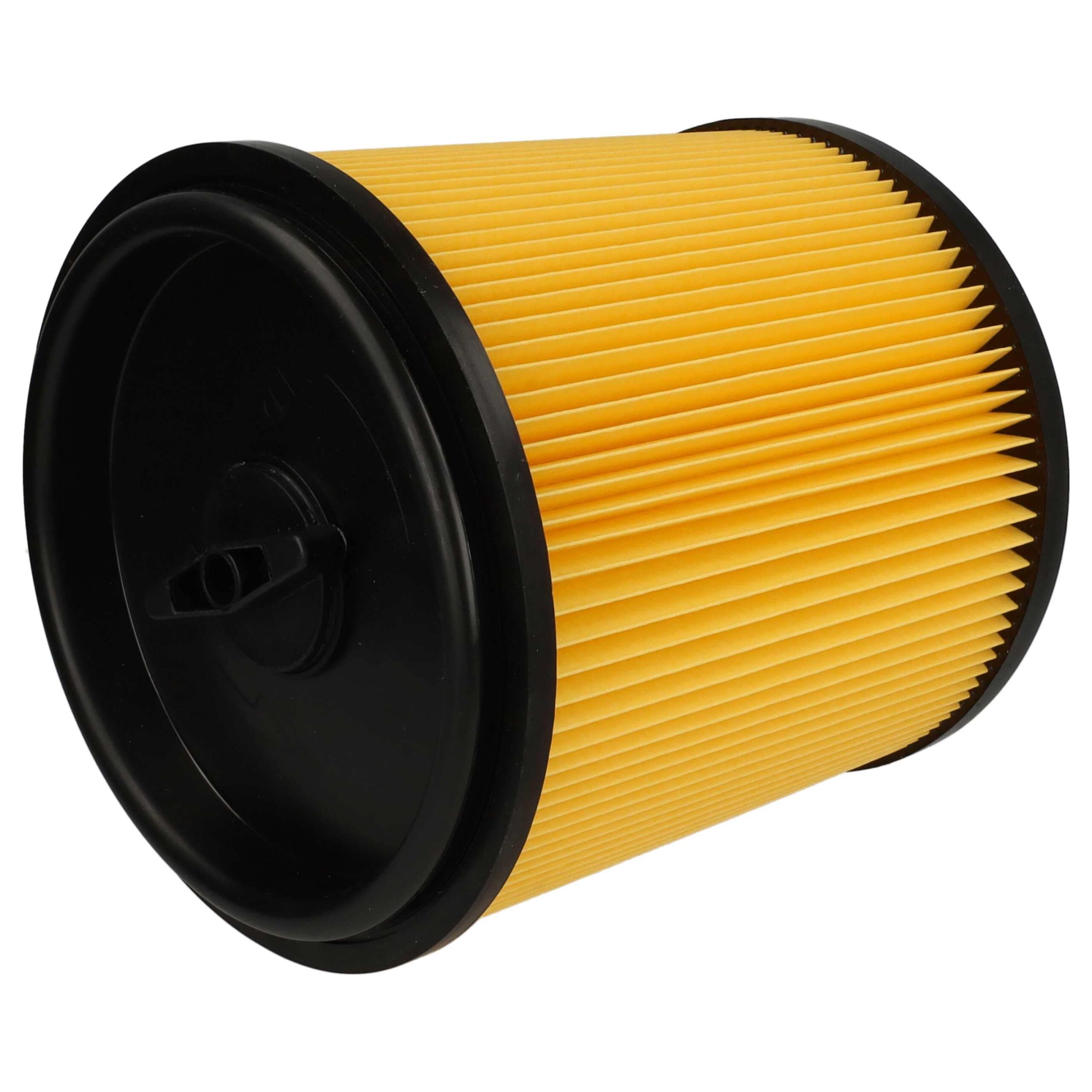 4x Filtro Cartucho Substituto Grizzly 91092030 para Aspirador Parkside, Preto/Amarelo - Image 3