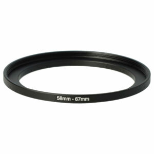 Adaptador Step-Up 58 mm para 67 mm para Objetivas de Câmara - vhbw