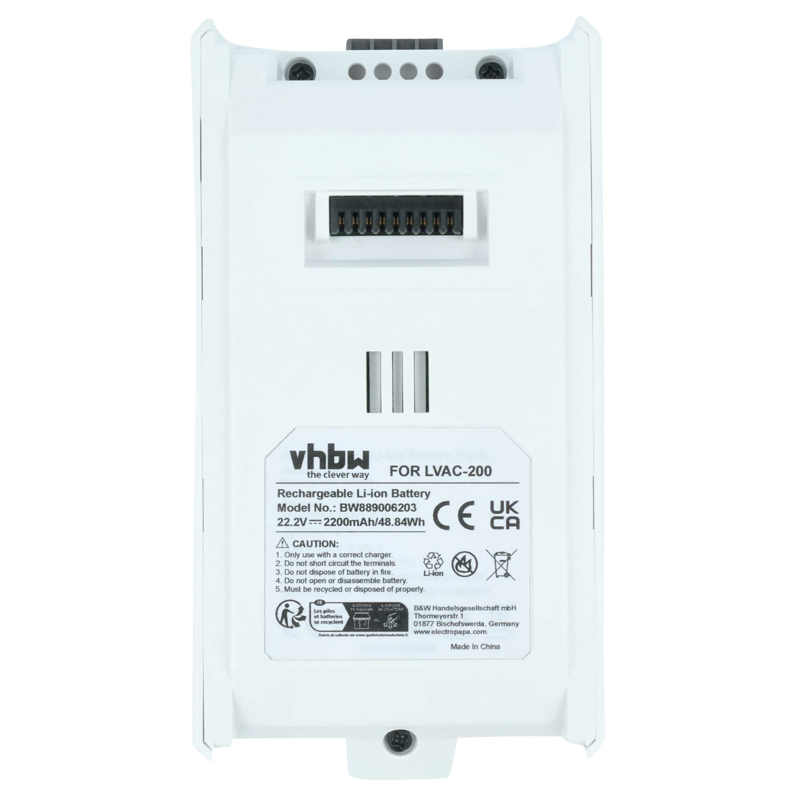 Bateria vhbw para Levoit LSV-V201B-WUS, 2200mAh, 22.2V, Li-Ion - Image 3