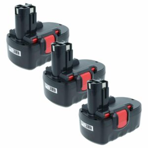 Pack 3x Bateria vhbw 18V 3000 mAh NiMH para Ferramentas Bosch (substitui 2607335278, 2607335266)