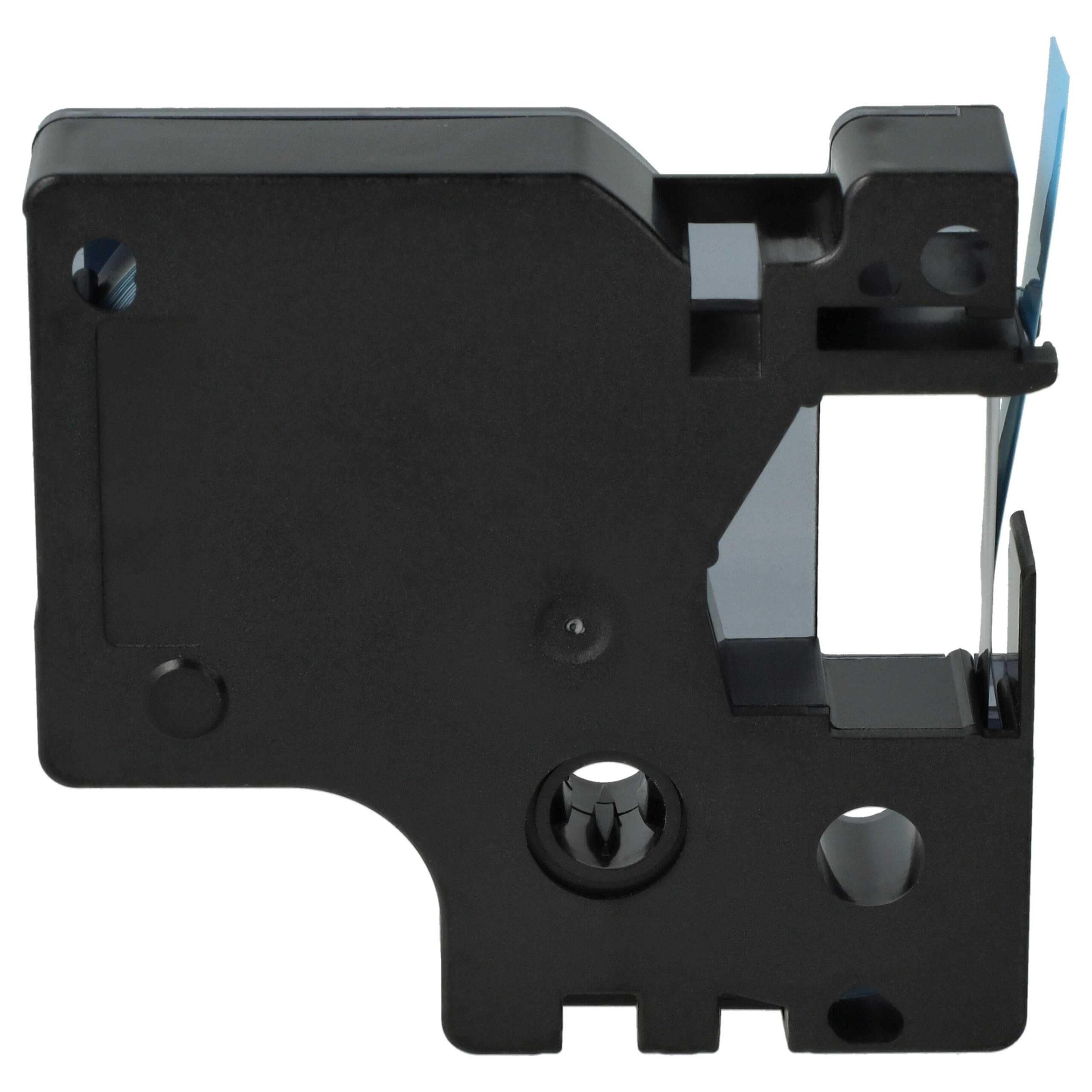 Fita de Etiquetas compatível com Dymo D1 40916 - 9 mm Preto sobre Azul - Image 4
