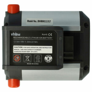 Bateria vhbw para Gardena AccuJet Li-18, ComfortCut, EasyCut - 1500 mAh 18 V Li-Ion