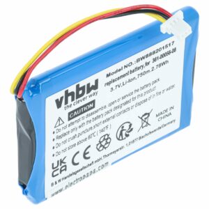 Bateria GPS compatível com Garmin 361-00056-00, 361-00045-00, 1ICP5/34/45, 1ICP4/34/5, 361-00056-08 - 750mAh, 4.2V
