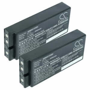 2x Bateria de Substituição para Danfoss 2303696, Telecomando BT12 - 2000 mAh