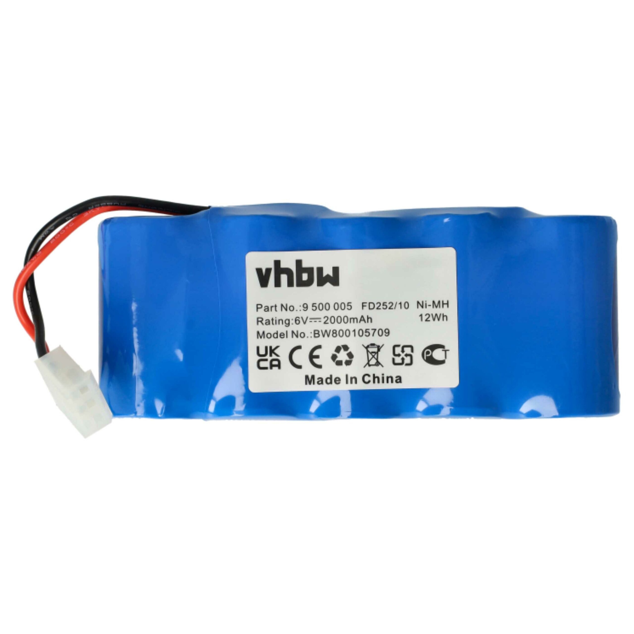 Bateria vhbw 6V 2000 mAh NiMH para Operadores de Portão Automático Bosch - Pack 3x - Image 3