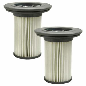 2x Filtro Cartucho de Substituição vhbw para Aspirador Bosch 12036642, Cinzento