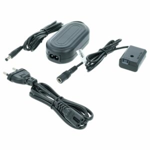 Fonte de Alimentação AC-PW20 para Câmara Sony - Adaptador 7.6 V 2.0 A com Acoplador DC
