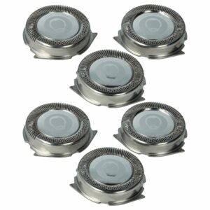 6x Cabeças de Barbear para Philips HQ6, Prateado - vhbw