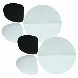 Conjunto de 18 Filtros para Fritadeira DeLonghi - vhbw (6x Filtro de Papel, 6x Filtro de Carvão, 6x Filtro de Gordura)