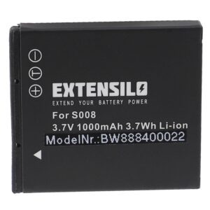 Bateria EXTENSILO para Leica BP-DC6 - 1000mAh, 3.7V, Li-Ion