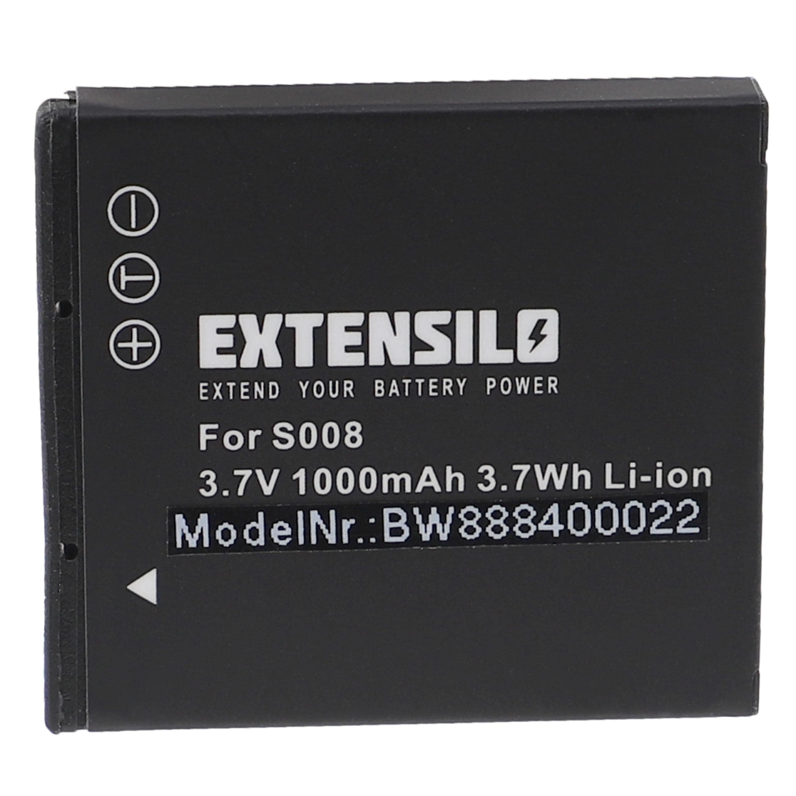 Bateria EXTENSILO para Leica BP-DC6 - 1000mAh, 3.7V, Li-Ion
