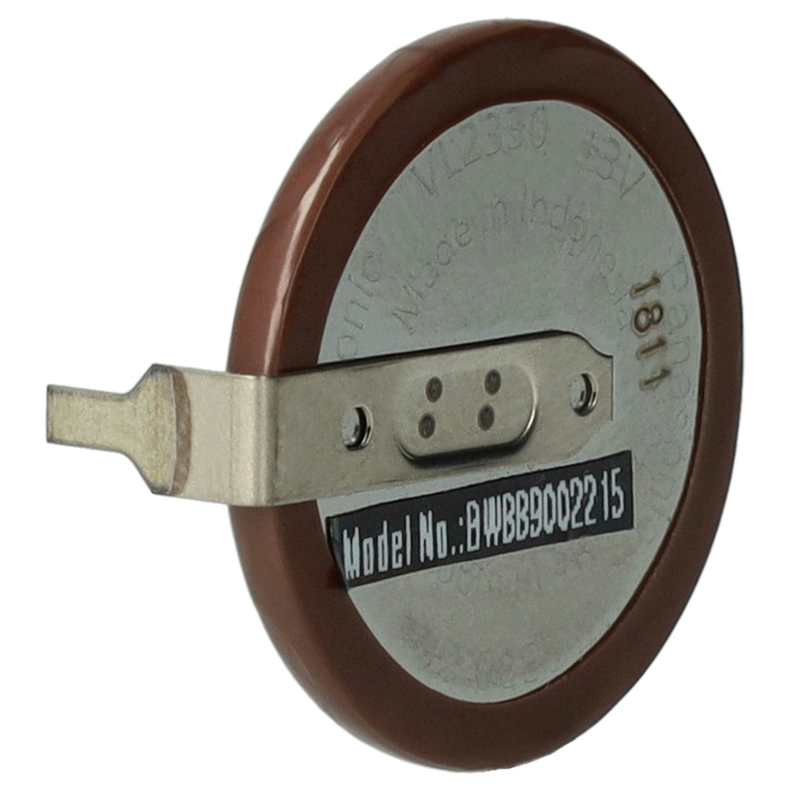 Bateria para Chave de Carro vhbw 50 mAh 3V - Compatível com Ford, Land Rover, MINI, Range Rover - Image 3