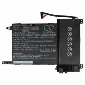 Bateria vhbw para Lenovo - 4000 mAh, 14.8 V, Li-polímero (L14M4P23, L14L4P23, L14S4P22)