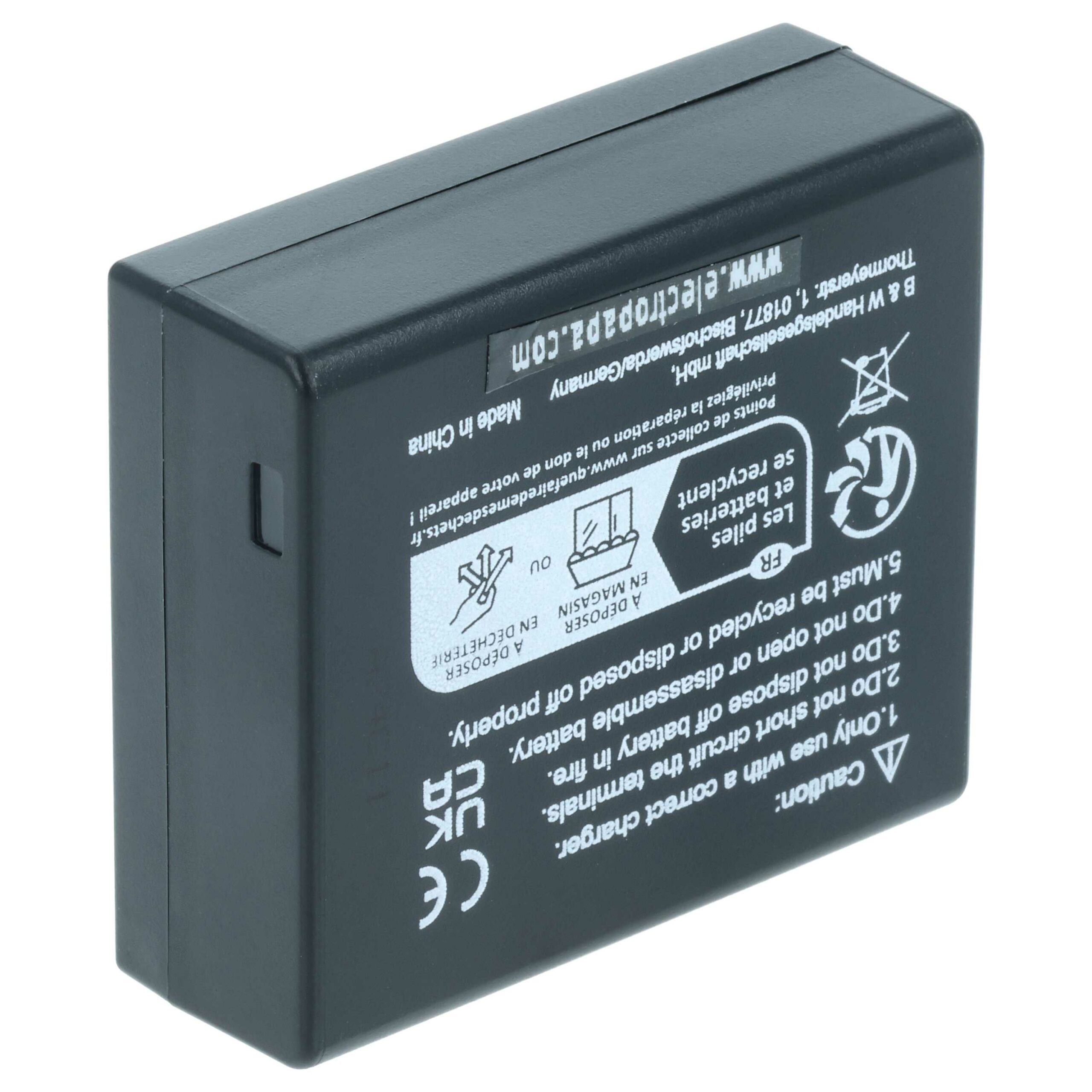 3x Bateria vhbw compatível Leica BP-DC15 - 750mAh, 7.2V, Li-Ion - Image 2
