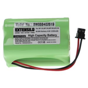 Bateria de Substituição EXTENSILO para Rádios Uniden, Radio Shack, Albrecht, Icom - 2200 mAh 4.8V NiMH