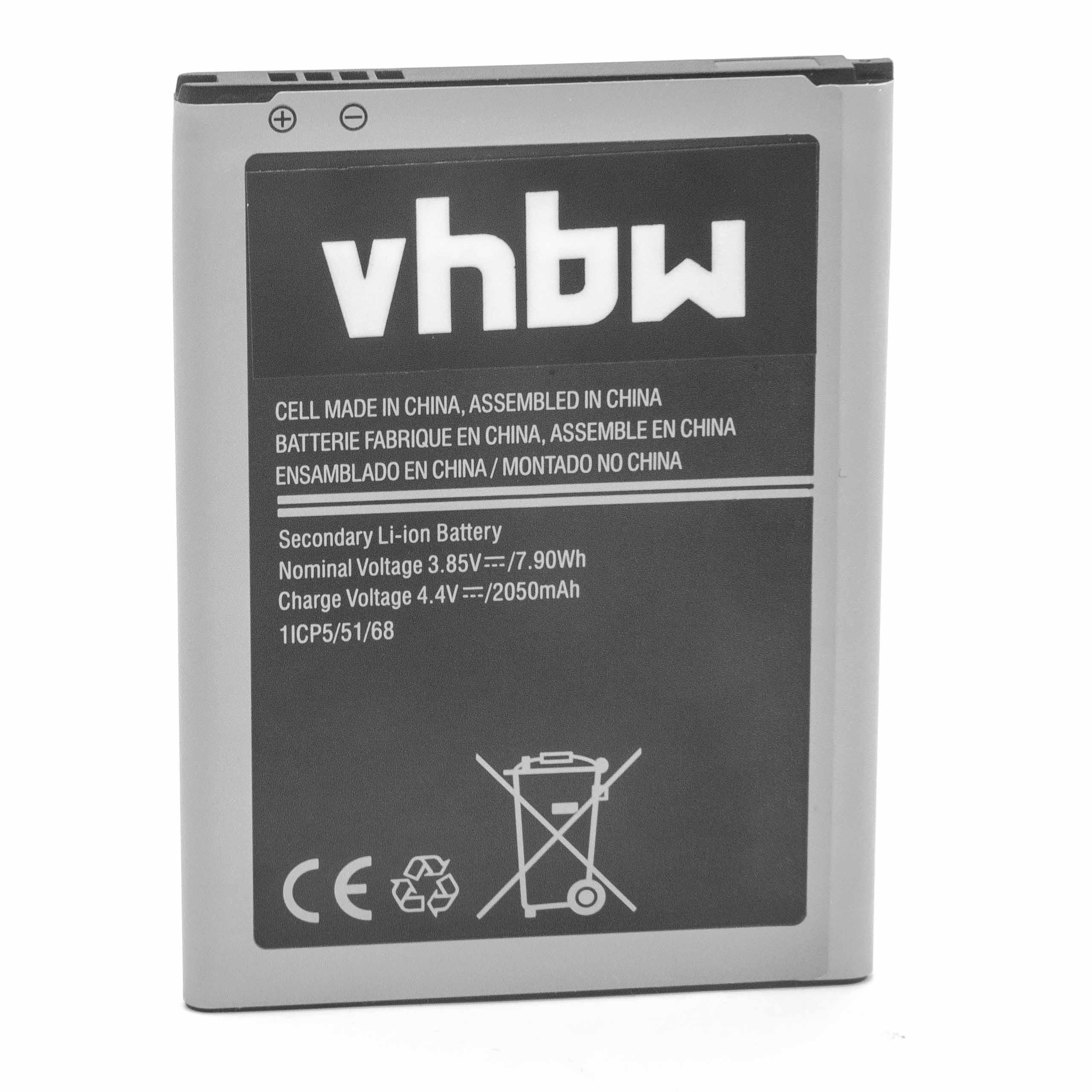 Bateria para Samsung EB-BJ120CBEGWW, EB-BJ120BBE, EB-BJ120CBU - 2000 mAh 3.85 V Li-Ion vhbw
