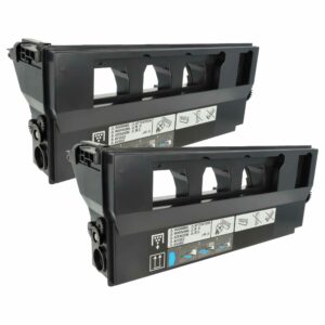 2x Contentor de Toner Residual vhbw Compatível com Konica Minolta WX-101, A162WYA, A162WY1 - Preto