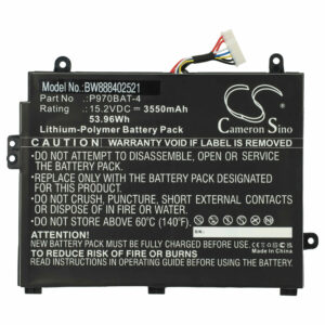 Bateria vhbw para Clevo P970BAT-4 - 3550 mAh 15.2 V Li-polymer