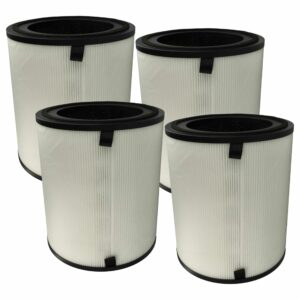 Pack 4x Filtros de Reposição para Purificador Levoit LV-H133-RF-RTL - HEPA + Carvão Ativado