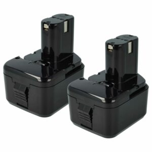 2x Bateria compatível Hitachi 320608, 320606, 320388, 320387, 320386 - 3300 mAh, 12 V, NiMH