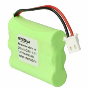 Bateria vhbw para Monitores de Bebé Motorola, Fisher-Price, V-Tech - 700 mAh 3.6V NiMH