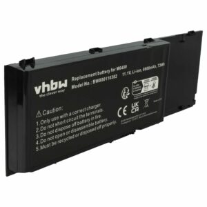 Bateria para Portátil Dell - Compatível 0KR854, 0DW554, 05K145, 312-0868, 312-0747 - 6600 mAh 11.1 V Li-Ion