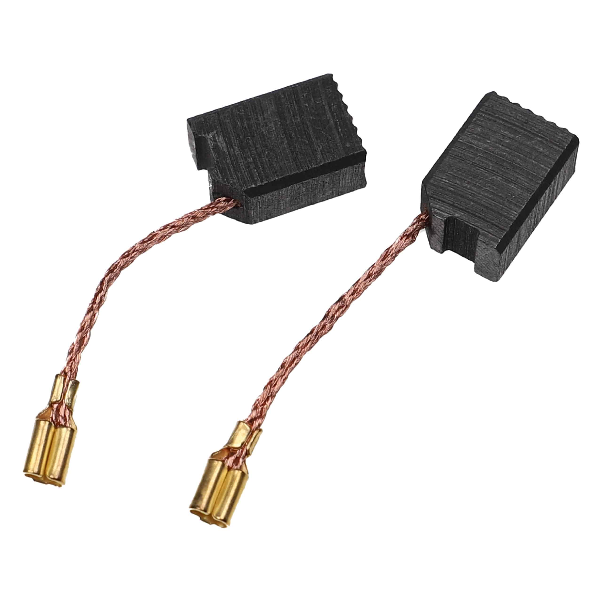 2x Escovas de Carvão Substituição Berner 1003861-00 para Ferramentas Elétricas - 6.3 x 10 x 14 mm