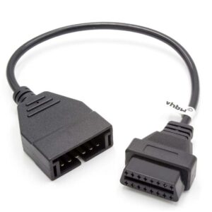 Adaptador OBD2 12 Pinos OBD1 para Chevrolet, GMC, GM vhbw