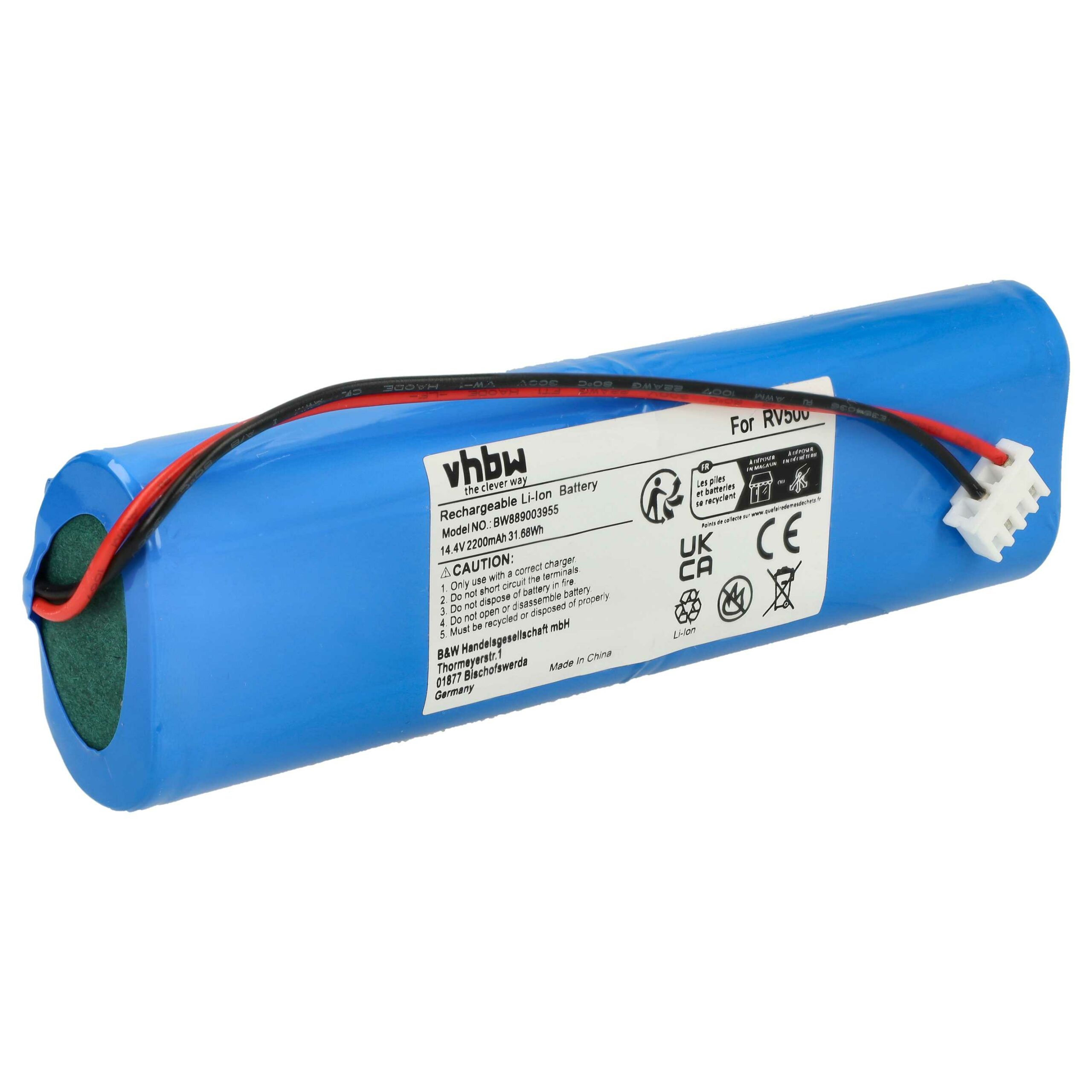 Bateria vhbw para Chuango CL059 - 2200mAh, 14.4V, Li-Ion