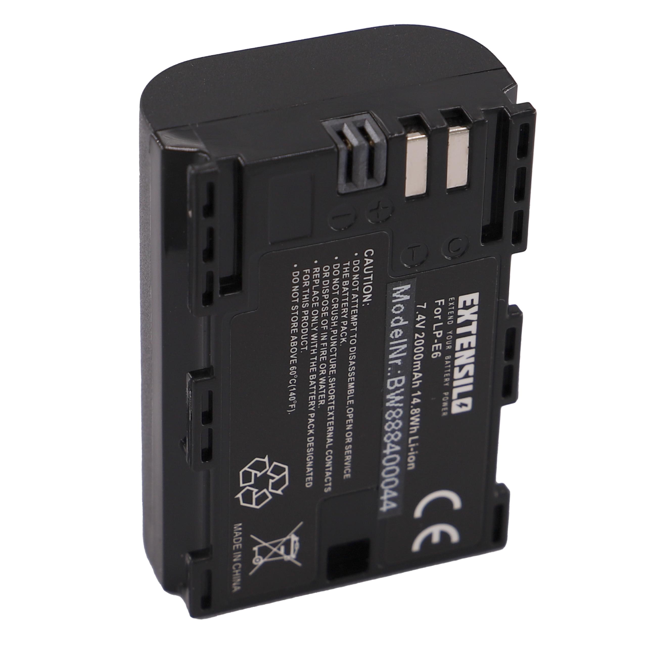 2x Bateria de substituição Canon LP-E6N - 2000mAh, 7.4V, Li-Ion - Image 2