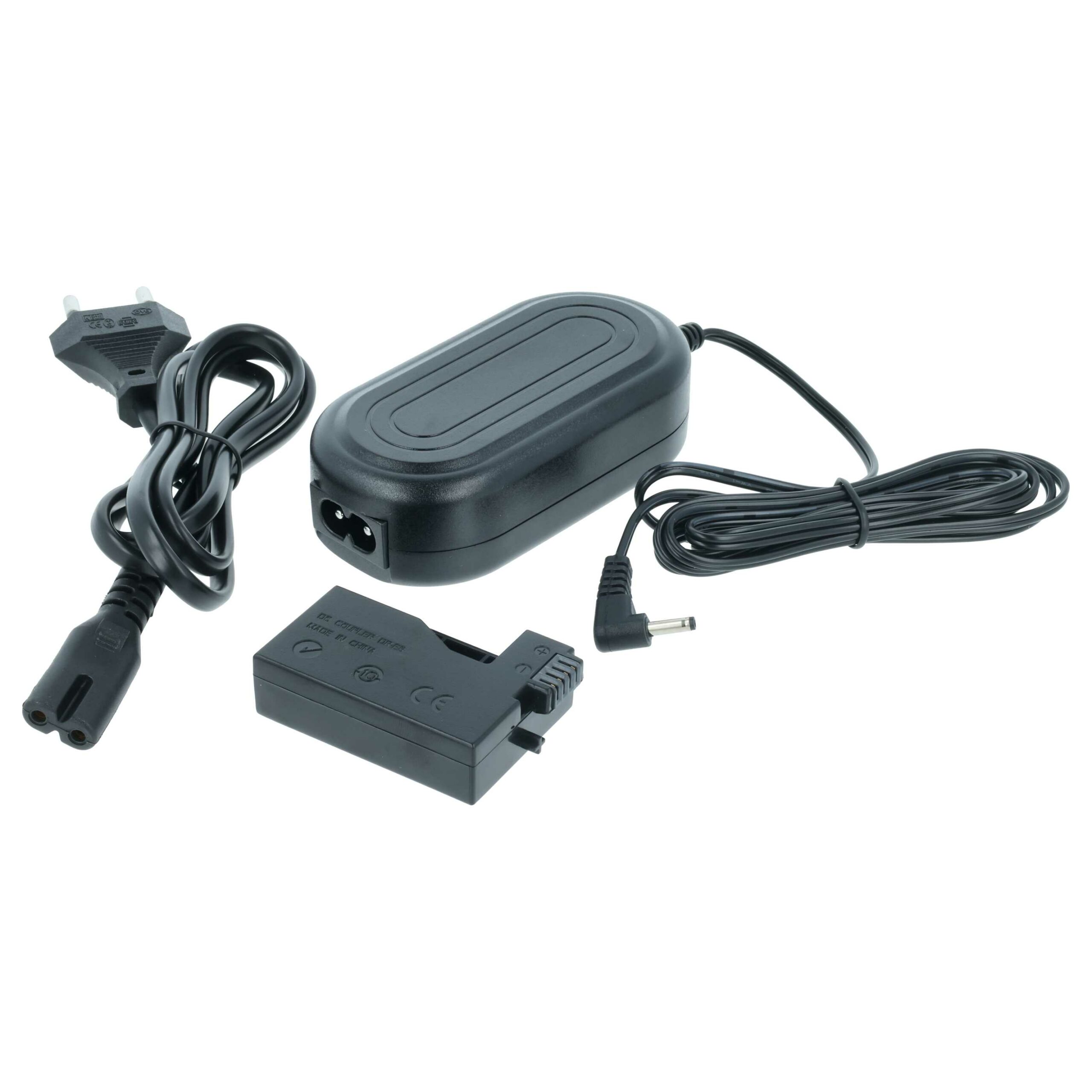 Adaptador de Alimentação vhbw para Canon - Substitui DR-E8 ACK-E8 com Acoplador DC - 2 m, 7.4 V 2.0 A