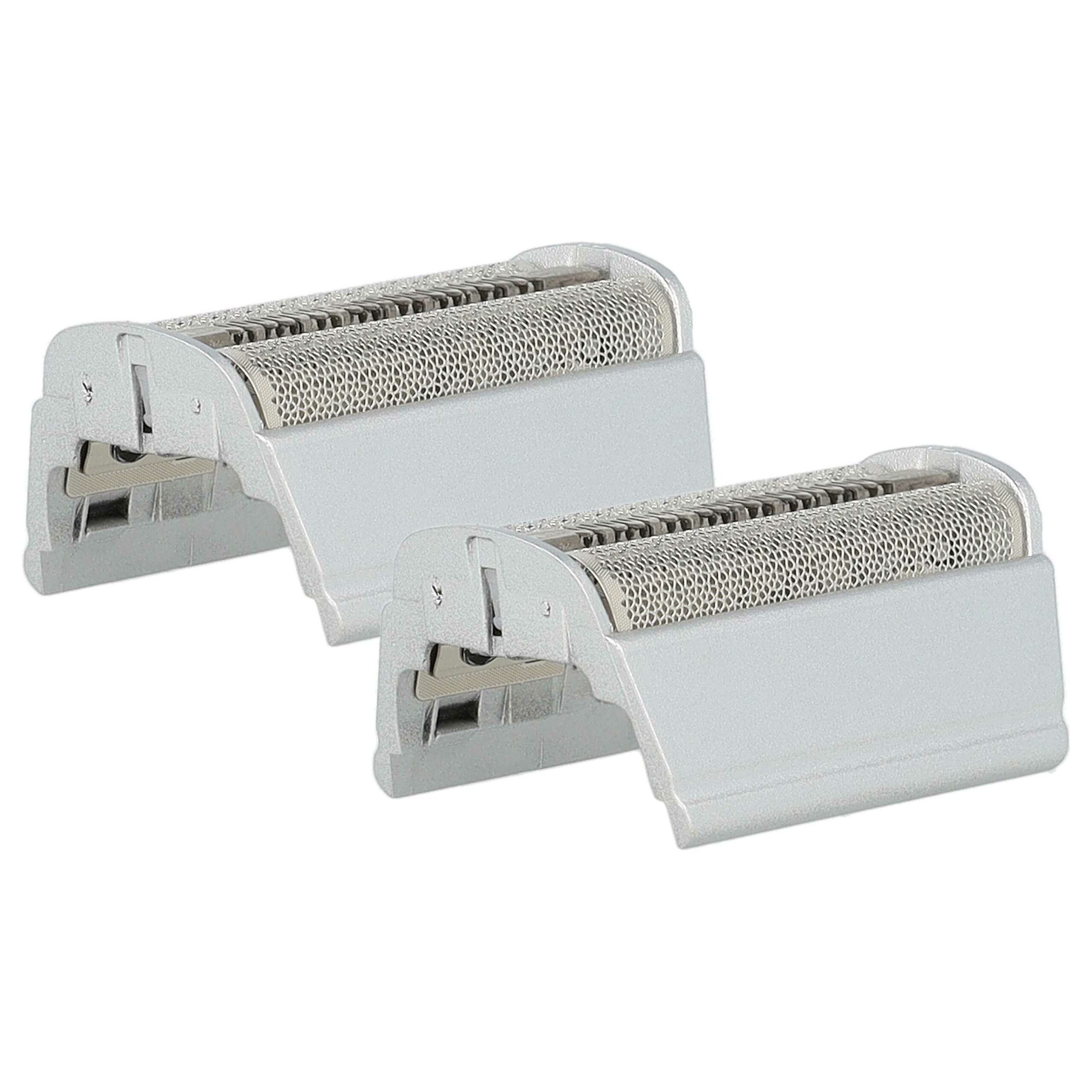 2x Lâmina Dupla para Barbear Braun SB505, 31B, 31S - com Moldura, Prateado