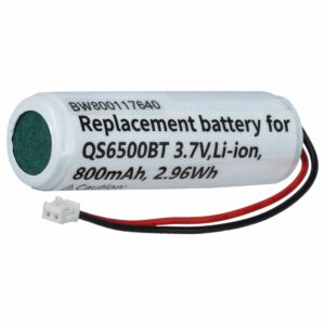 Bateria vhbw para Datalogic Barcode Scanner POS - 800 mAh 3.7 V (substitui 10-4765, EP0906, 5-3112)