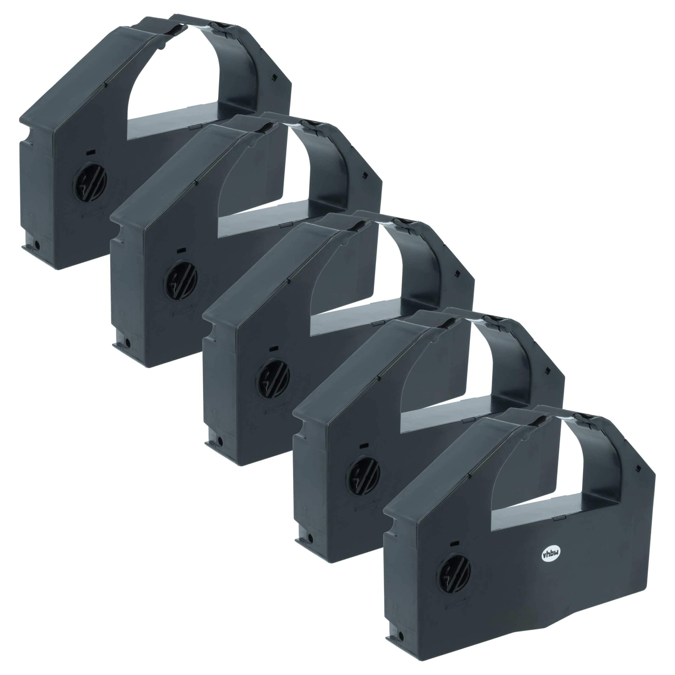 Pack 5x Fita Tintada Compatível Epson C13S015066, S015067 para Impressoras Matriciais e de Talões - Preta