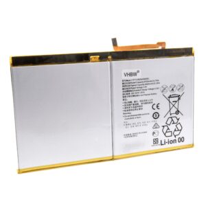 Bateria vhbw para tablets Huawei HB26A510EBC - 6650 mAh 3.8 V Li-polymer