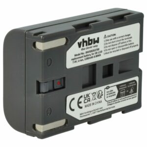 Bateria vhbw para Videocâmara Samsung SB-L110, SB-L70R, SB-L70, SB-L70A - 1200 mAh 7.4V Li-Ion