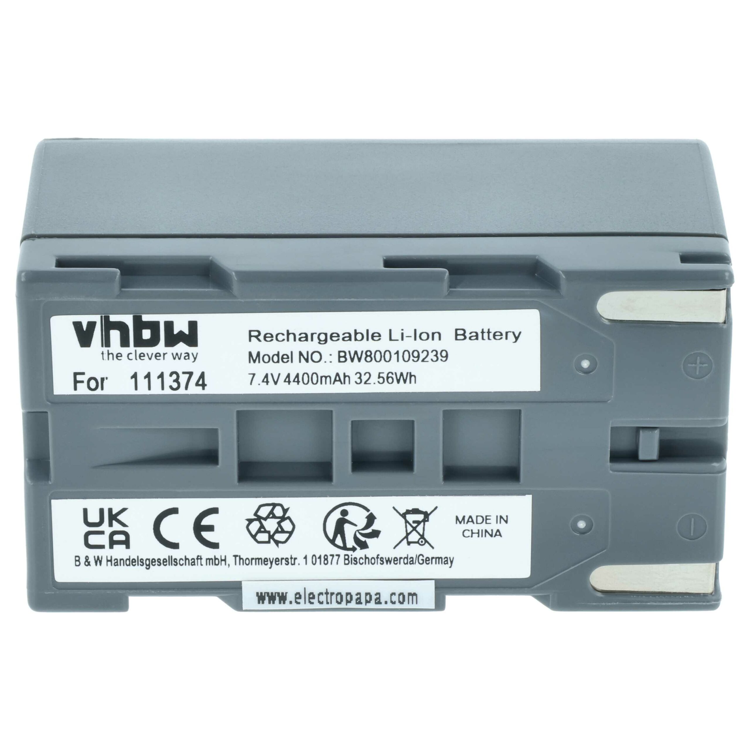 Bateria vhbw 111374 - 4400 mAh 7.4 V Li-Ion - Image 3