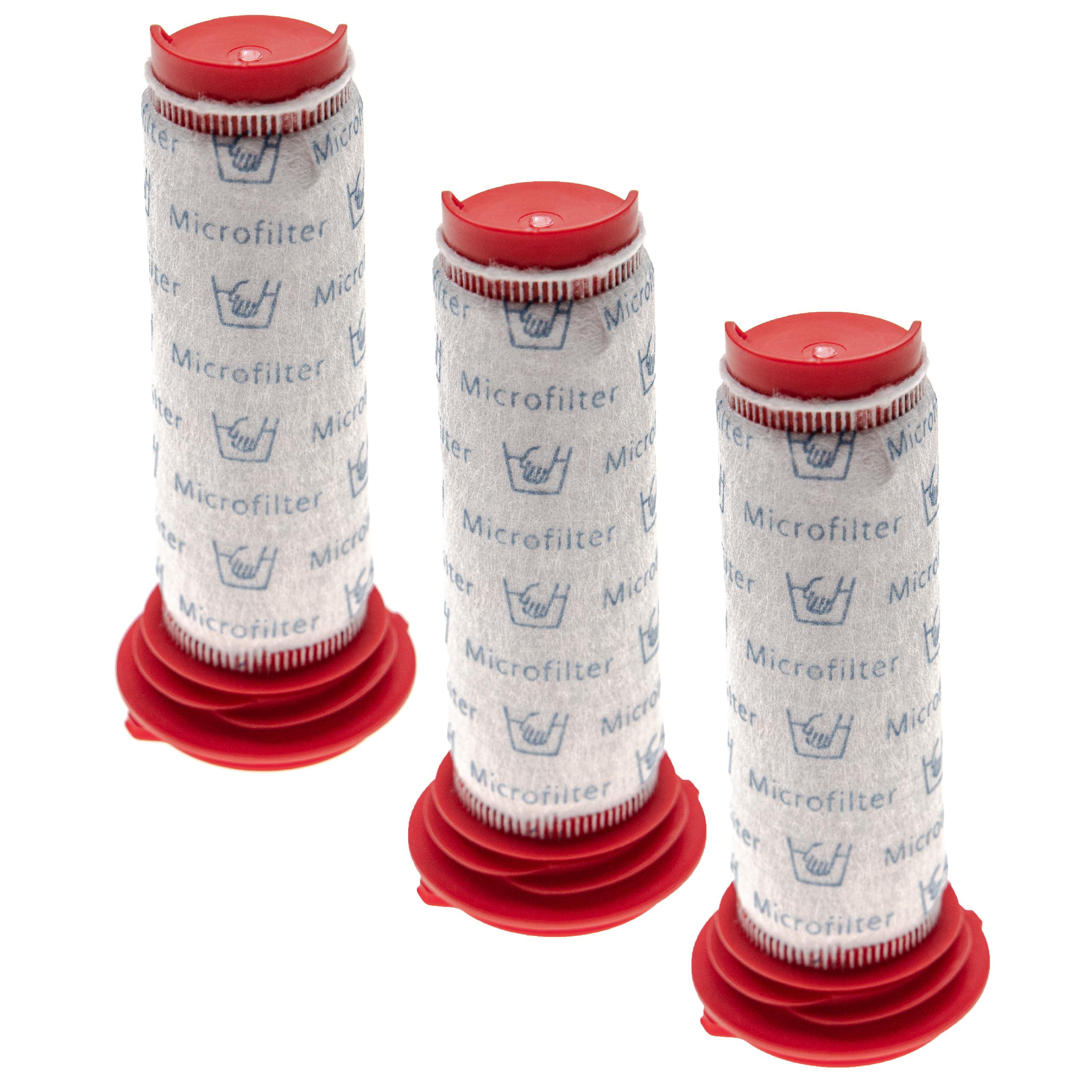 3x Filtro Motor de Substituição vhbw para Aspiradores Bosch (Compatível com 754176)