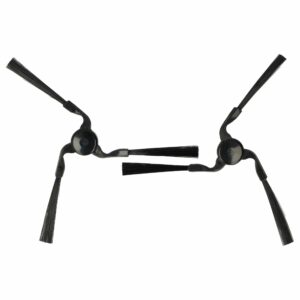 2x Escovas Laterais de Substituição vhbw para Miele RX-SB2, RX1-SB, 9724010 - 3 Braços, Preto
