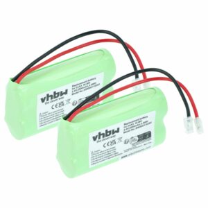 Bateria Recarregável vhbw 2x AA Mignon 2000 mAh 2.4 V NiMH Universal