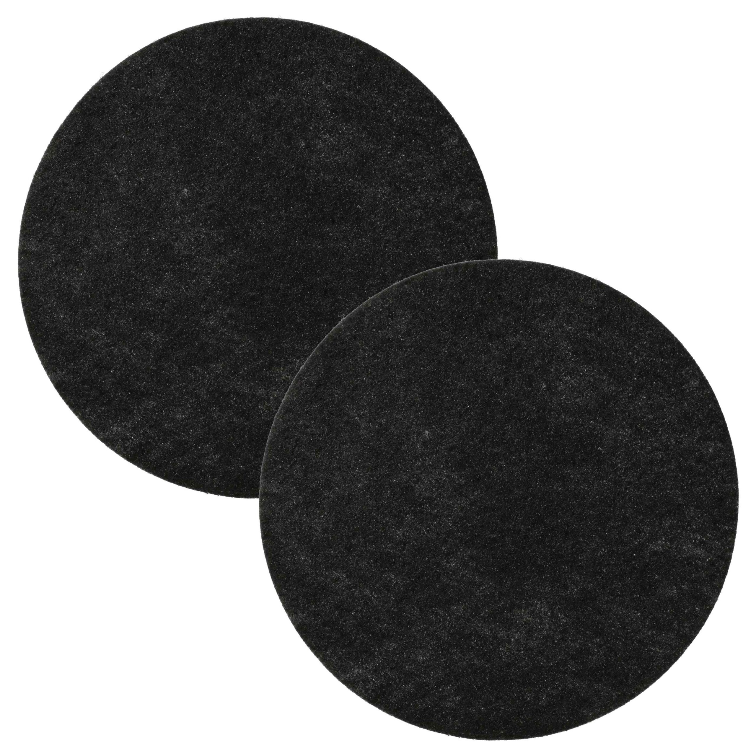 2x Filtro de Carvão Ativado vhbw para Fritadeira DeLonghi 5512500259 - 130 mm