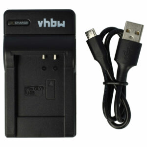 Carregador de Bateria USB-C + Cabo USB-C Compatível Olympus Li-70C - 0,5 A
