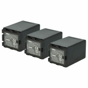 Bateria vhbw 3x para Panasonic VW-VBN260E-K, VW-VBN260E, VW-VBN260 - 3300 mAh 7.2V Li-Ion