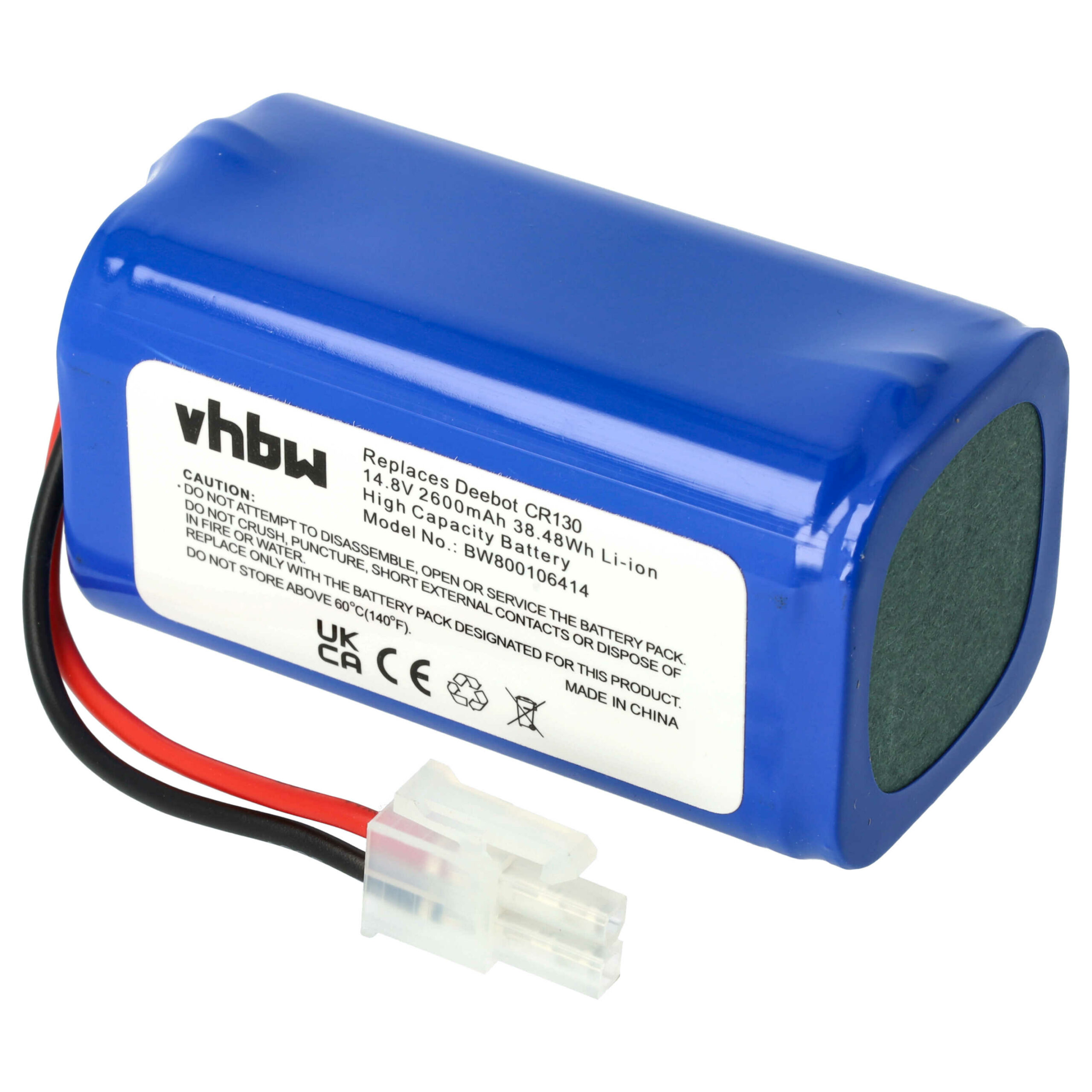Bateria vhbw 2600mAh 14.8V para Ecovacs, Silvercrest, iLife, Dibea, Zaco