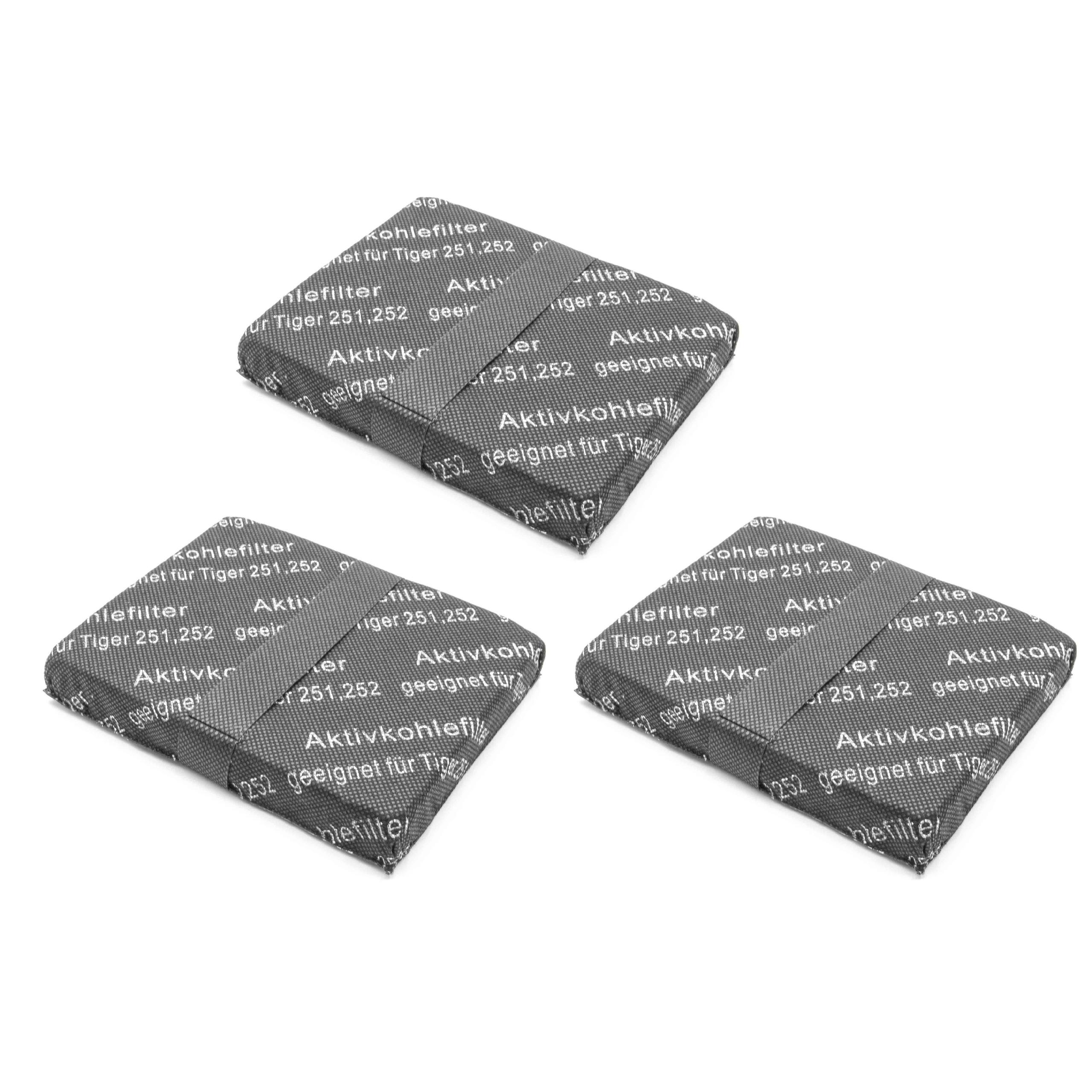 3x Filtro de Carvão Ativado para Aspirador Vorwerk Tiger 250, 251, 252, 260 - Image 2