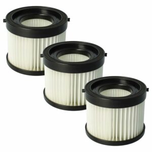 3x Filtro de Substituição vhbw para Aspirador Milwaukee BTI 4931454785