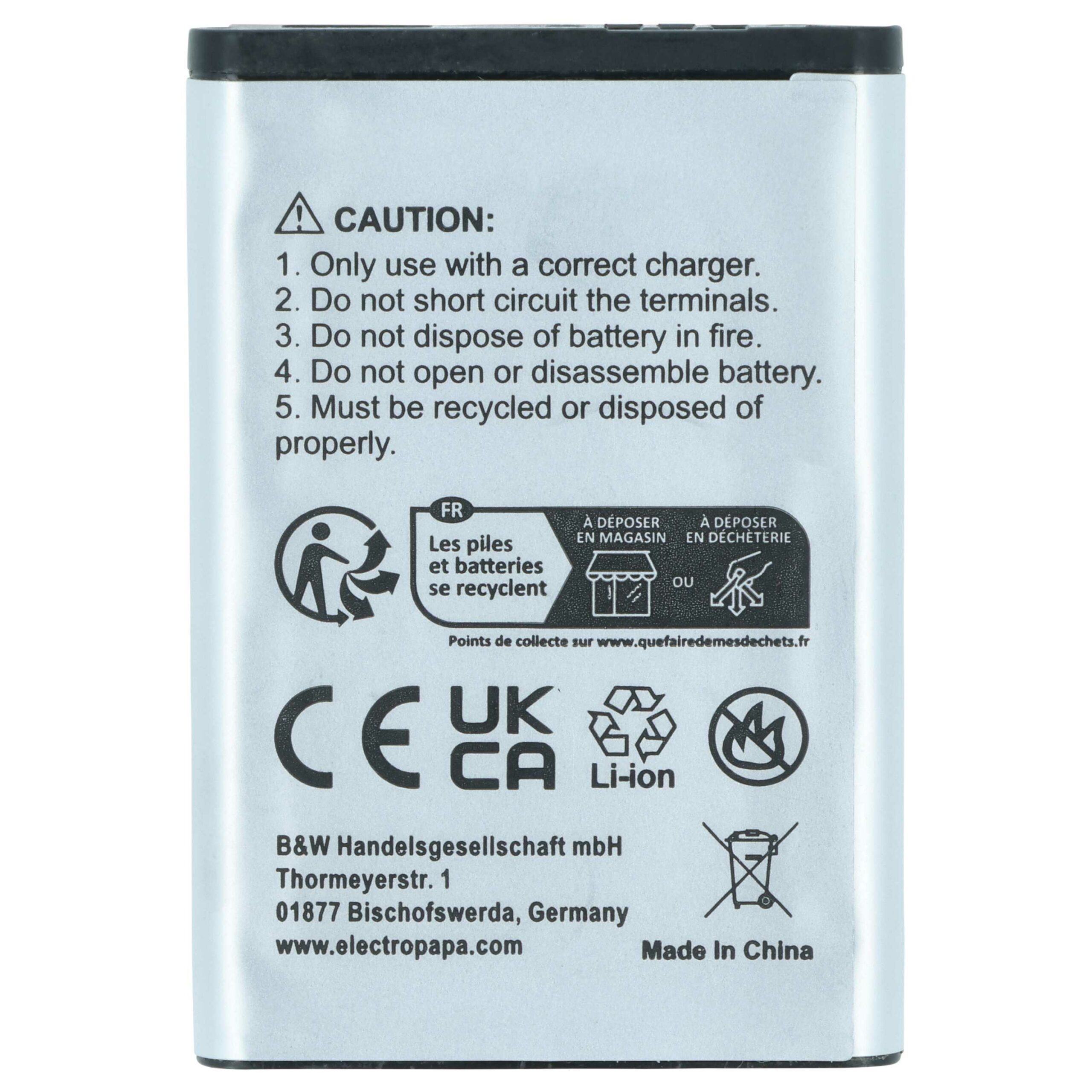 Bateria para Samsung AB043446LE, AB043446LA, AB043446BE, AB043446BC - 900 mAh 3.7 V Li-Ion vhbw - Image 4