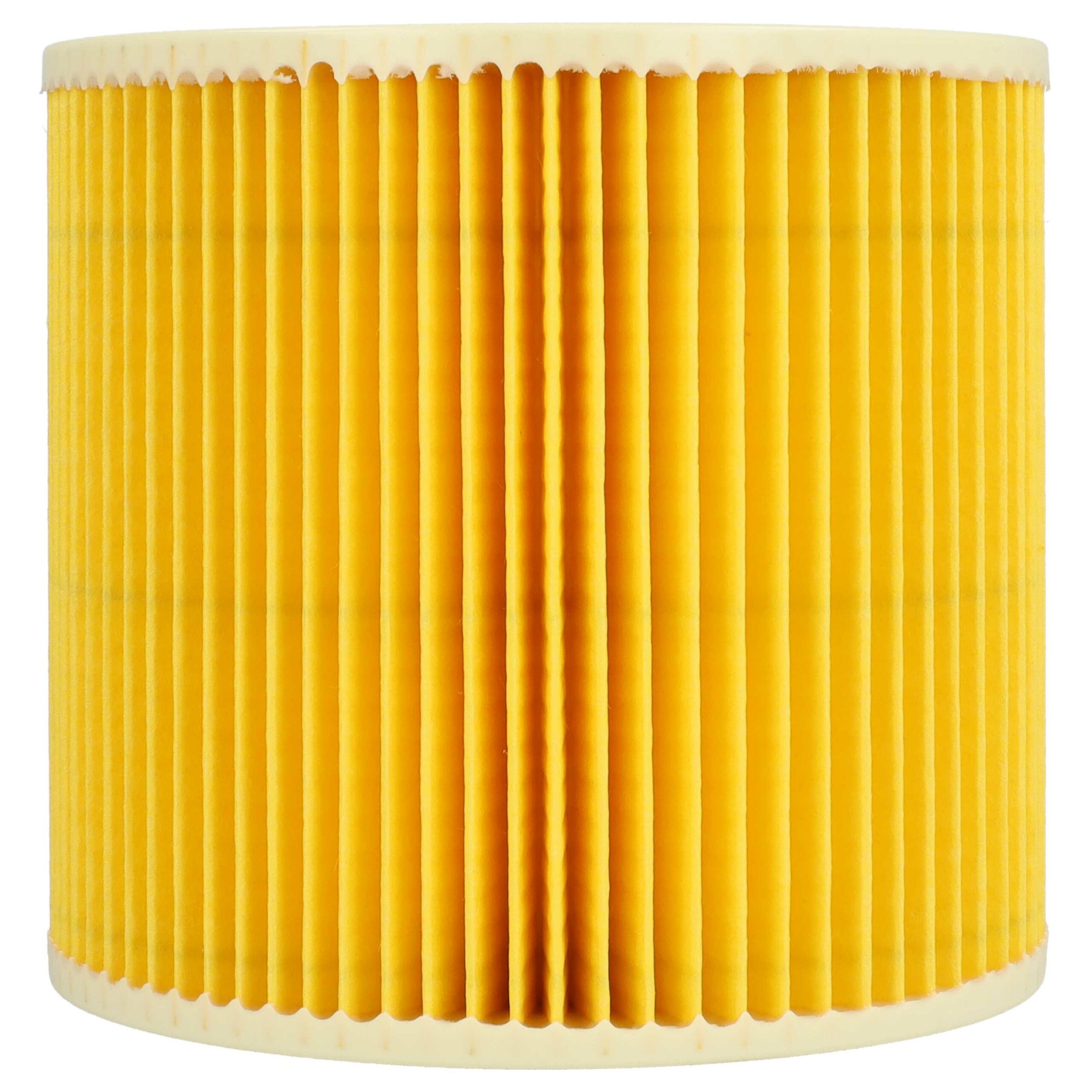 4x Filtro Cartucho de Substituição vhbw para Aspirador Kärcher 6.414-789.0, TackLife, Amarelo/Castanho - Image 2