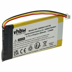 Bateria de substituição vhbw para Sony e-Reader - 800 mAh 3.7 V Li-polímero